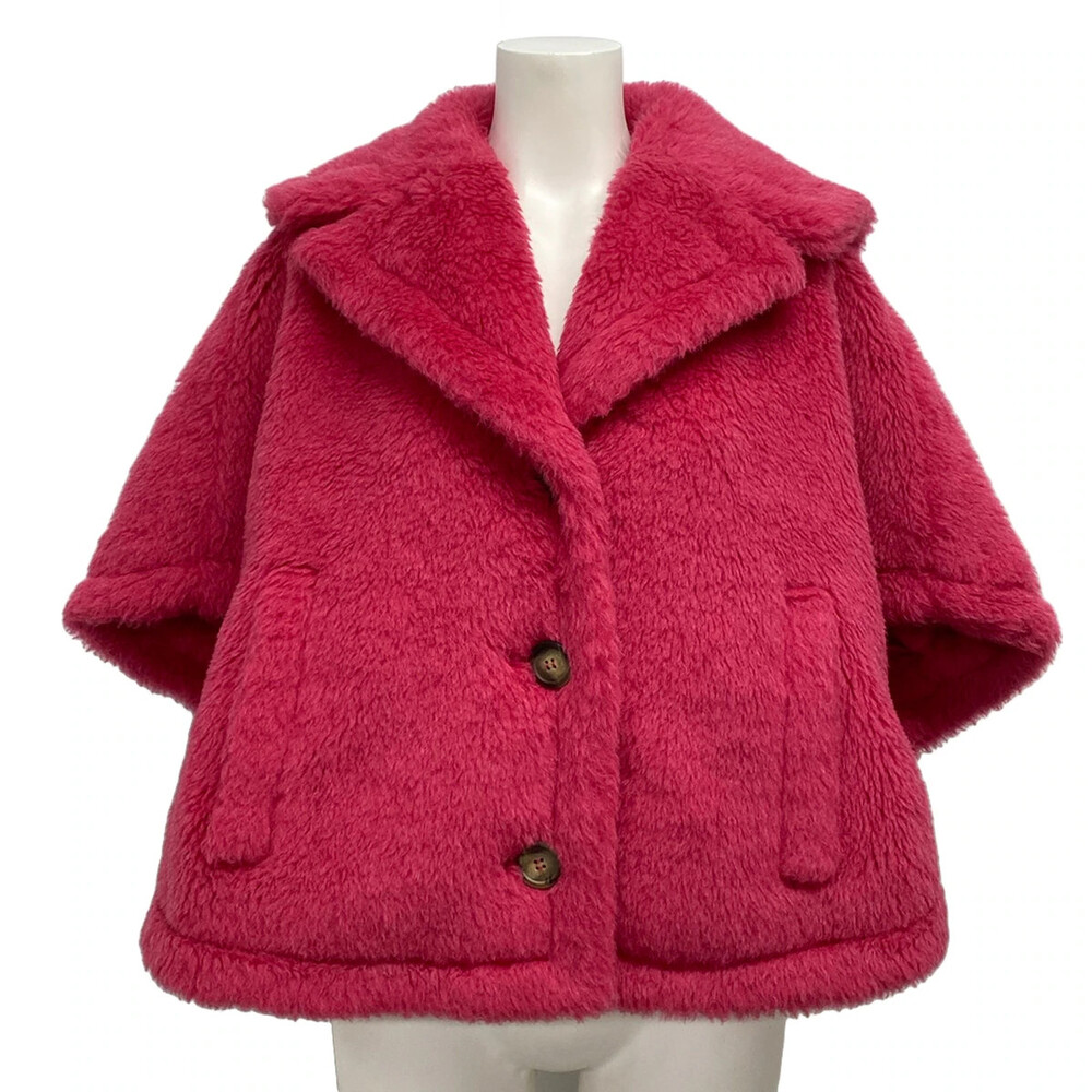 Max Mara Teddy Bear Cape Pink [Outer #307448M98B